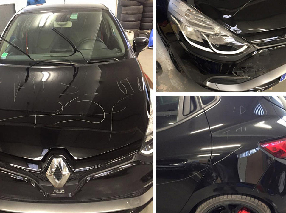 clio 4 rs peinture dégradée